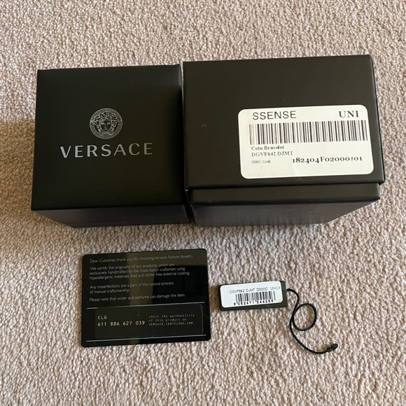SOLD Authentic Versace gold coin bracelet - Picture 2 of 6